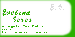 evelina veres business card